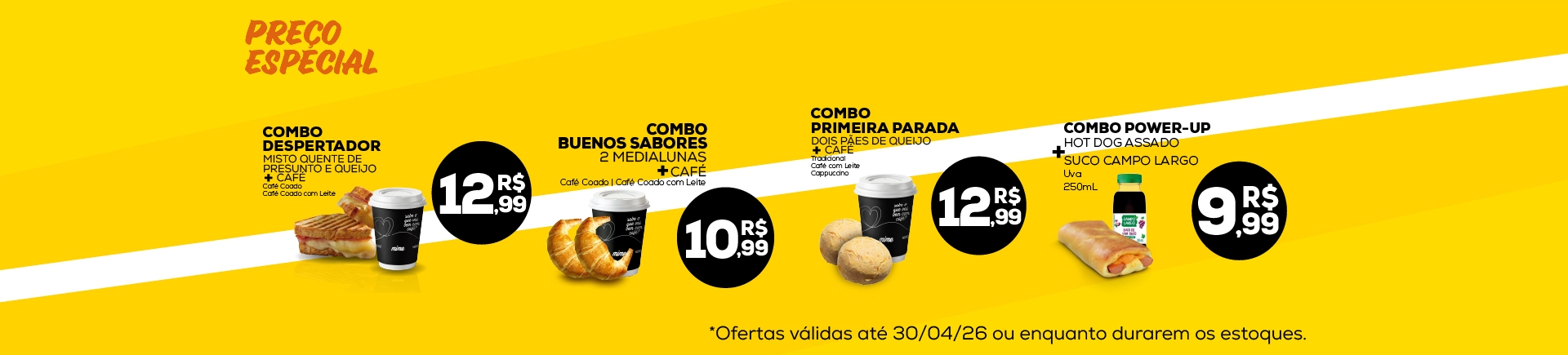 Calendário Food Posto Mime